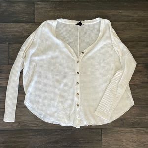 Out from Under for Urban Outfitters waffle long sleeve top